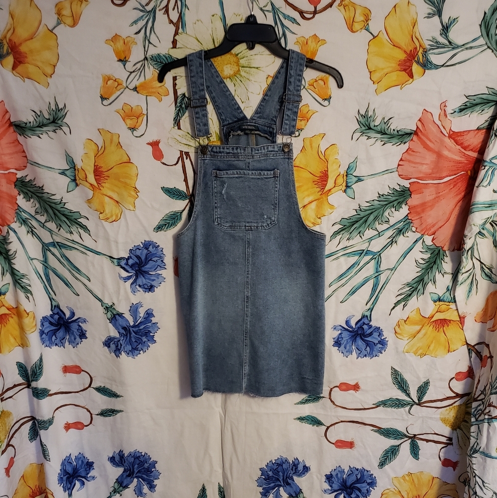 Denim Overall Mini Dress
